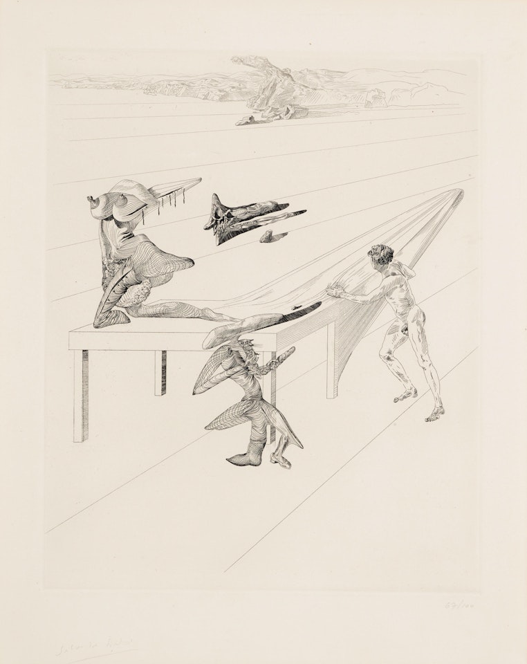 L'Enfant-sauterelle (F. 32-33; M./L. 7) by Salvador Dali