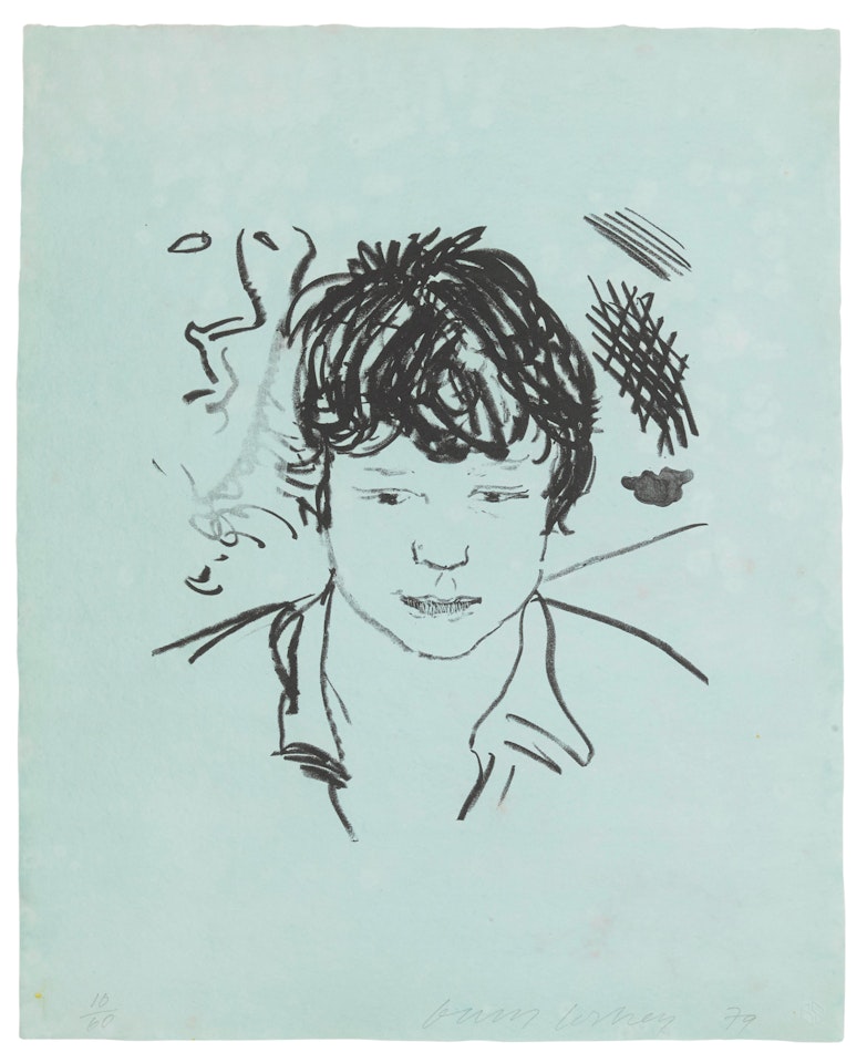 Study of Byron (T. 263) by David Hockney