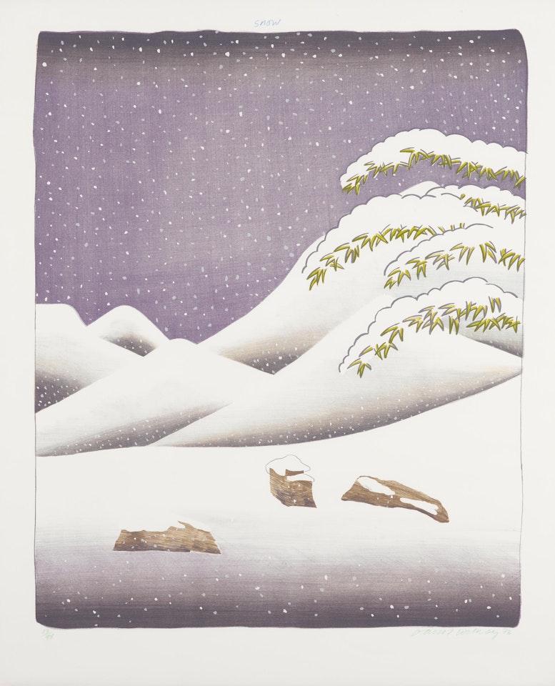 Snow,  from The Weather Series (M.C.A.T. 131; G. 445) by David Hockney