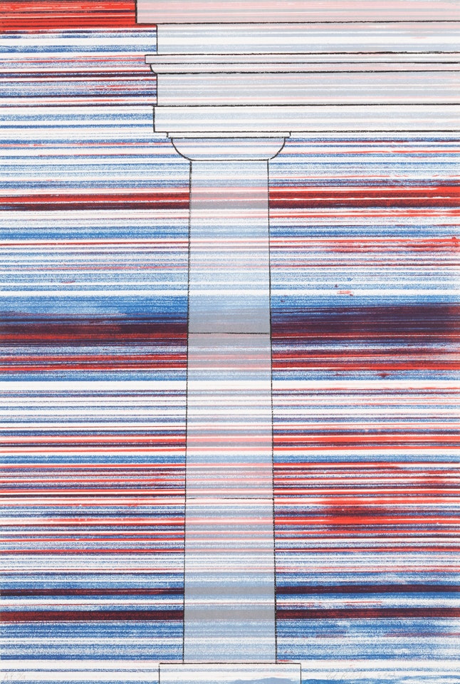 Column with Speed Lines (G. 1937) by Ed Ruscha