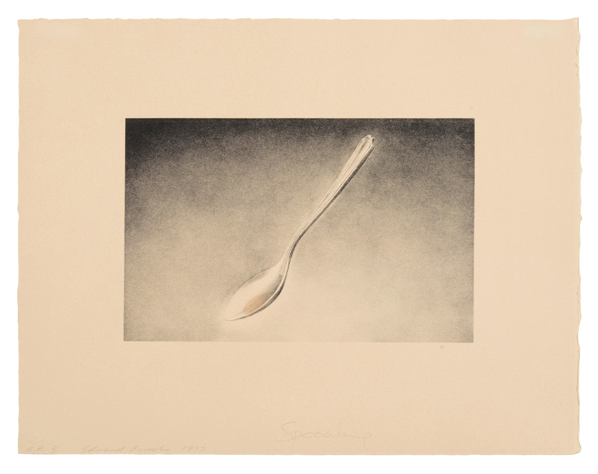 Spooning (E. 72) by Ed Ruscha