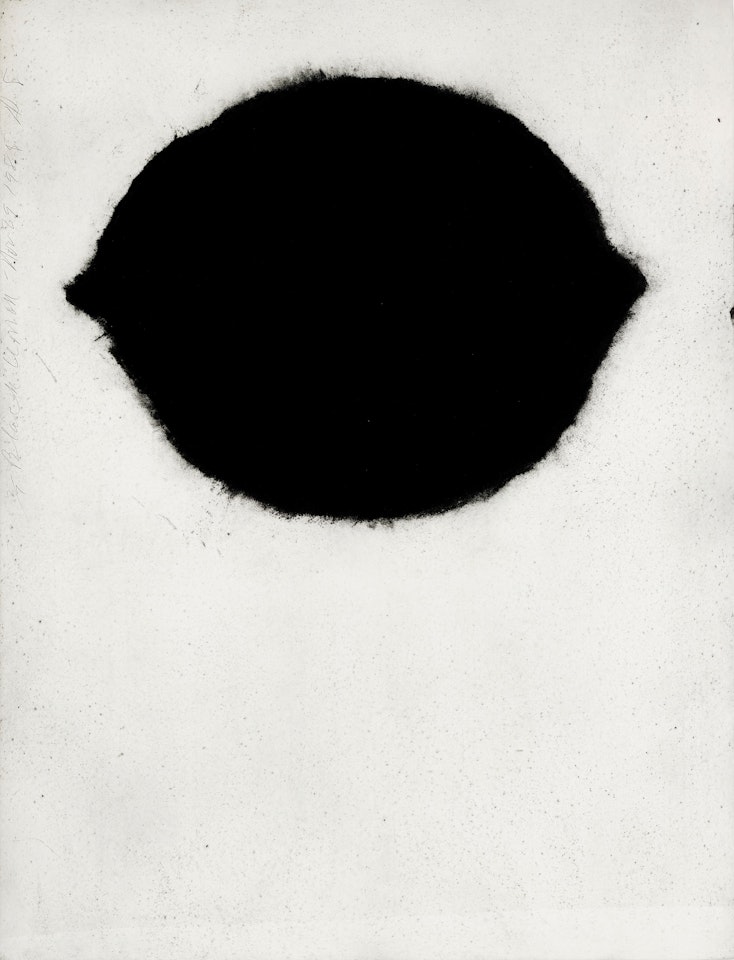 Black Lemon,  Nov. 29 1984 (K. 33) by Donald Sultan