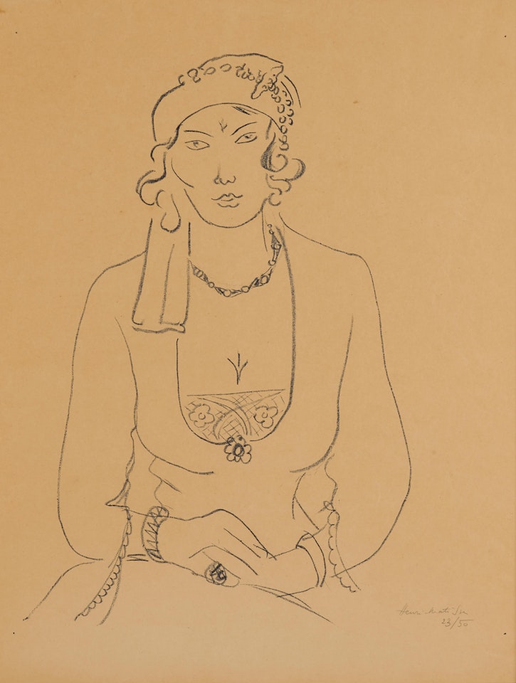Persane à la croix trifoliée (D. 518) by Henri Matisse