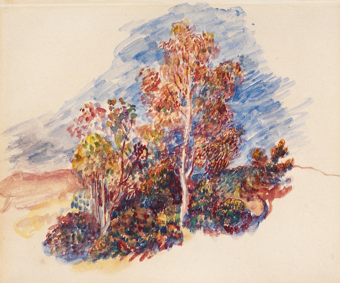 Les bouleaux (automne) by Pierre-Auguste Renoir