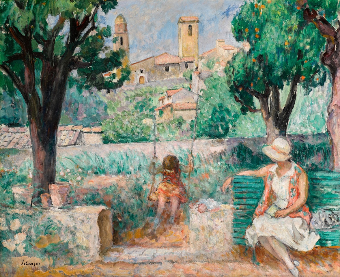 Le Cannet, la balançoire by Henri Lebasque