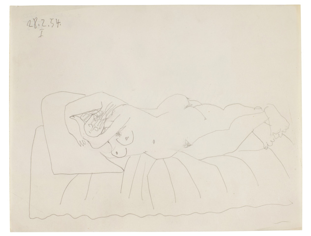 Nu couché endormi by Pablo Picasso