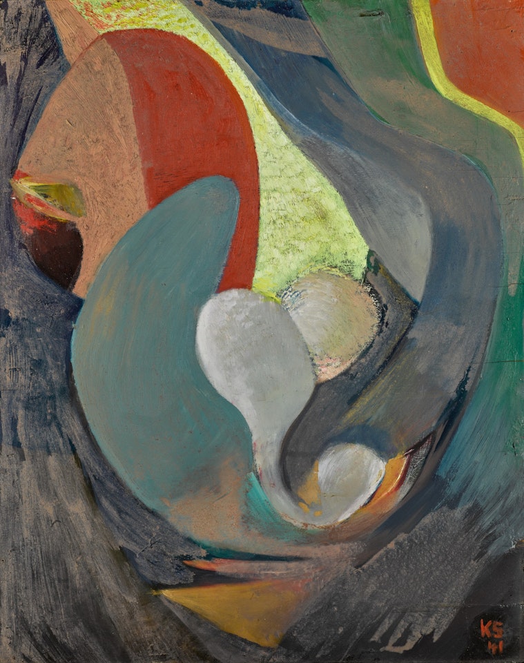 Ohne Titel (Gebogene Formen) (Untitled (Curving Forms)) by Kurt Schwitters