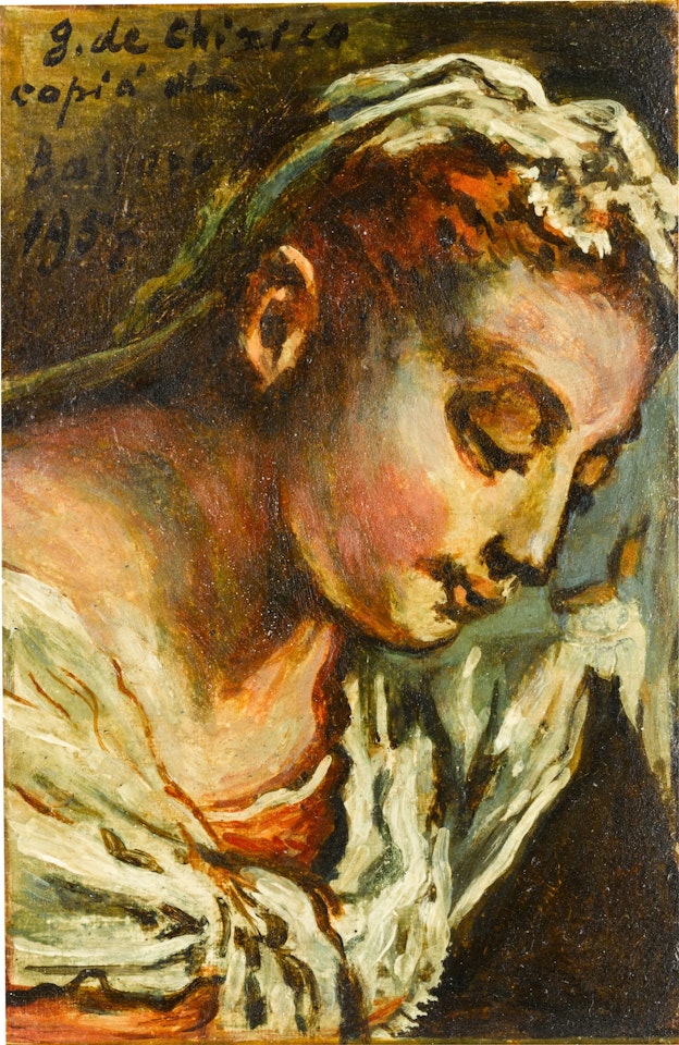 Volto di donna (copia da Bassano) (Face Of A Woman (After Bassano)) by Giorgio de Chirico