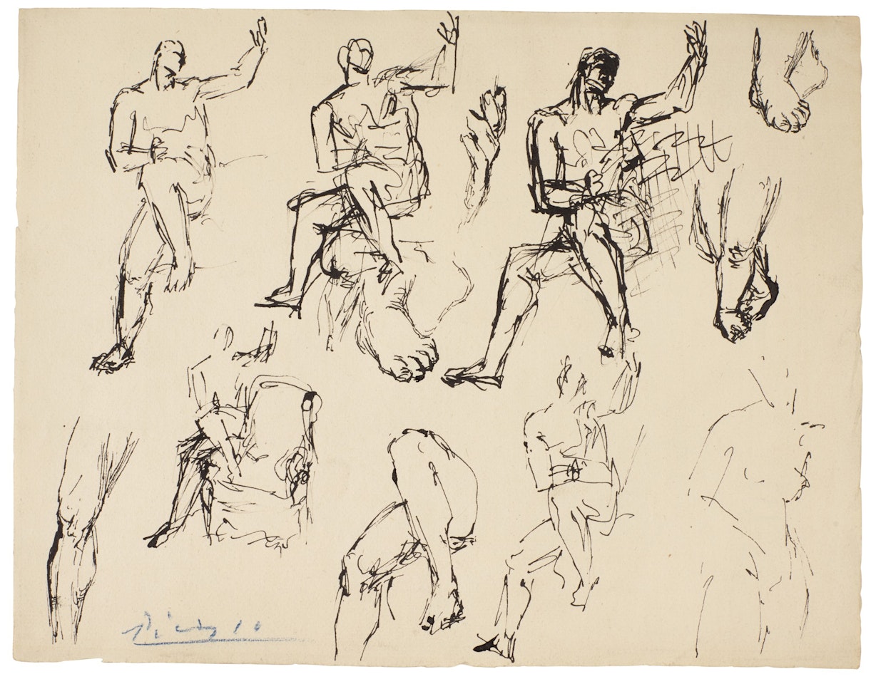 Huit Études d'homme by Pablo Picasso