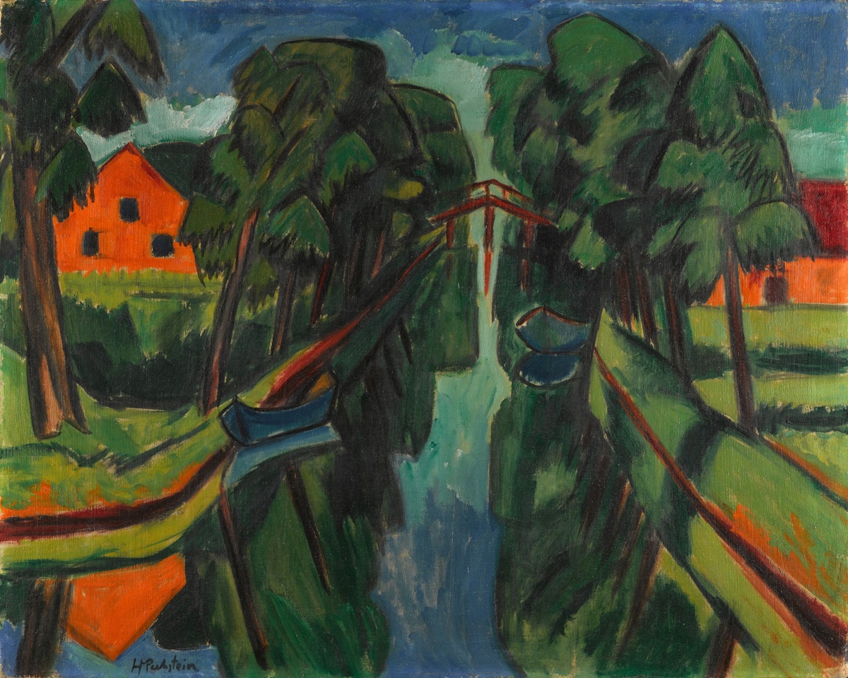 Der Mühlengraben (The Mill Stream) by Max Pechstein