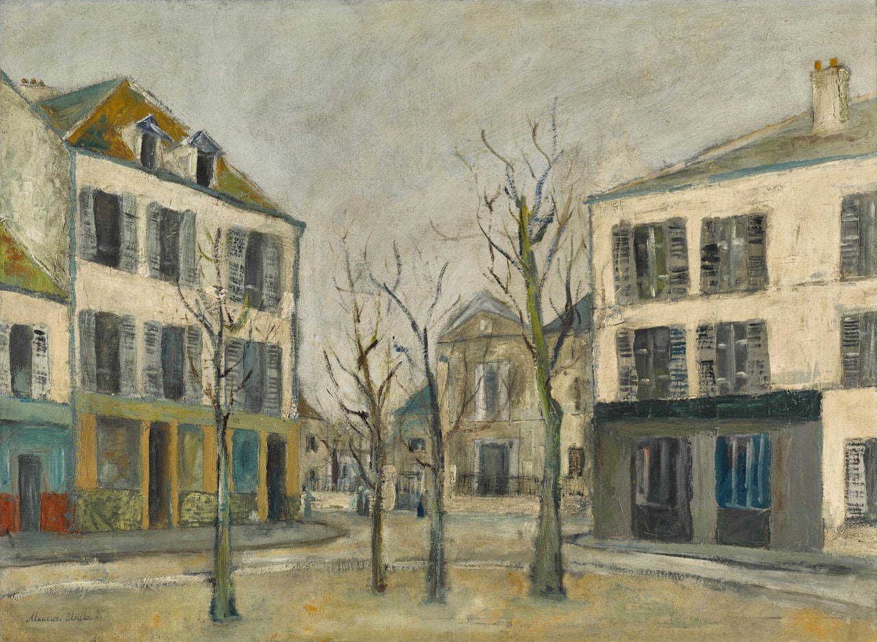 La Place du Tertre à Montmartre by Maurice Utrillo