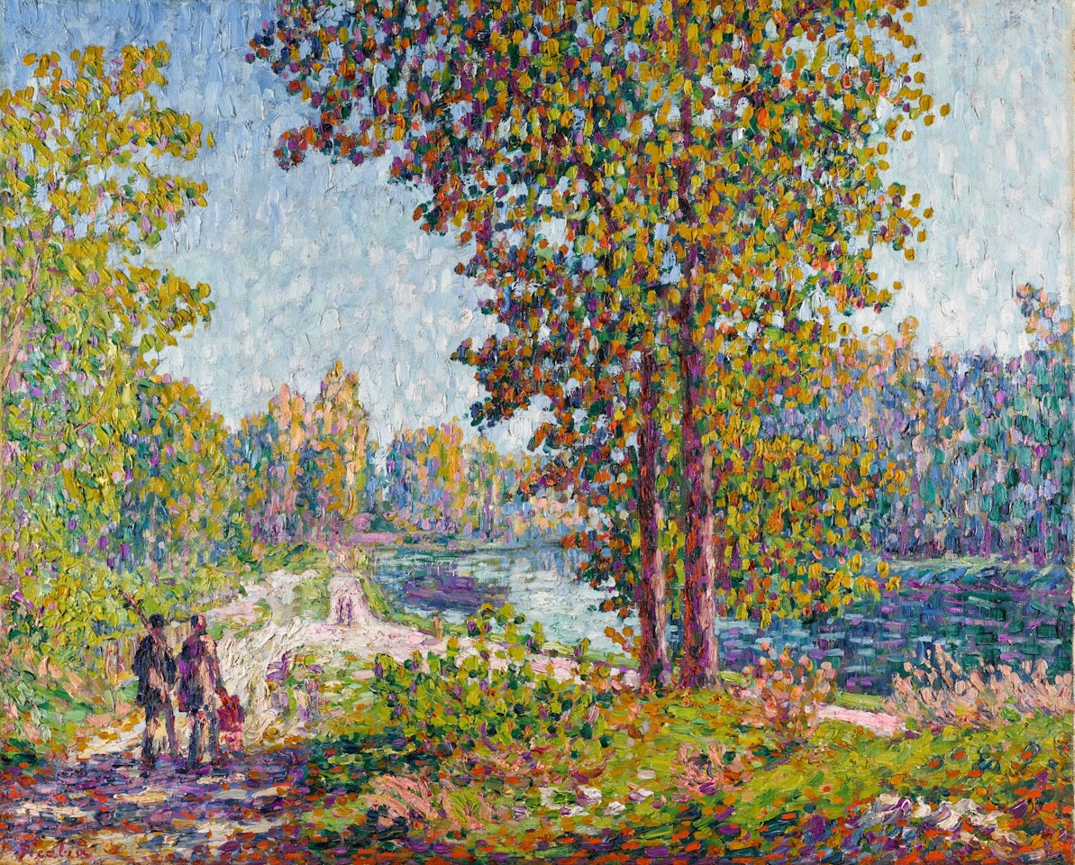 Bords du Loing à Moret, effet du soleil by Francis Picabia