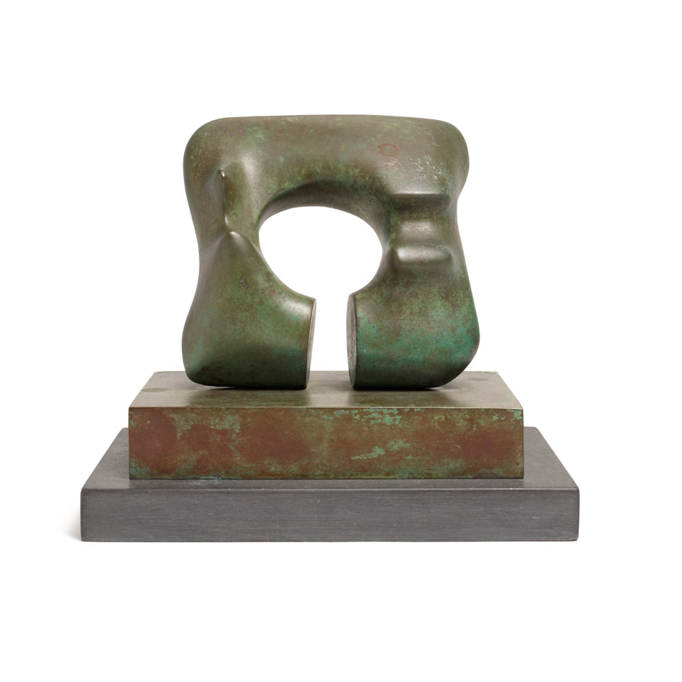 Maquette for Square Form with Cut by Henry Moore