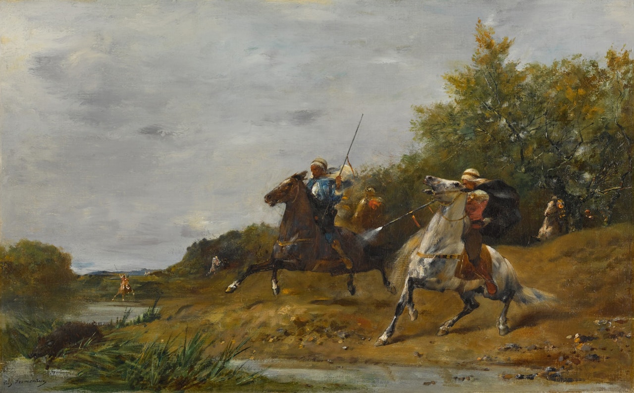 The Boar Hunt by Eugene Fromentin