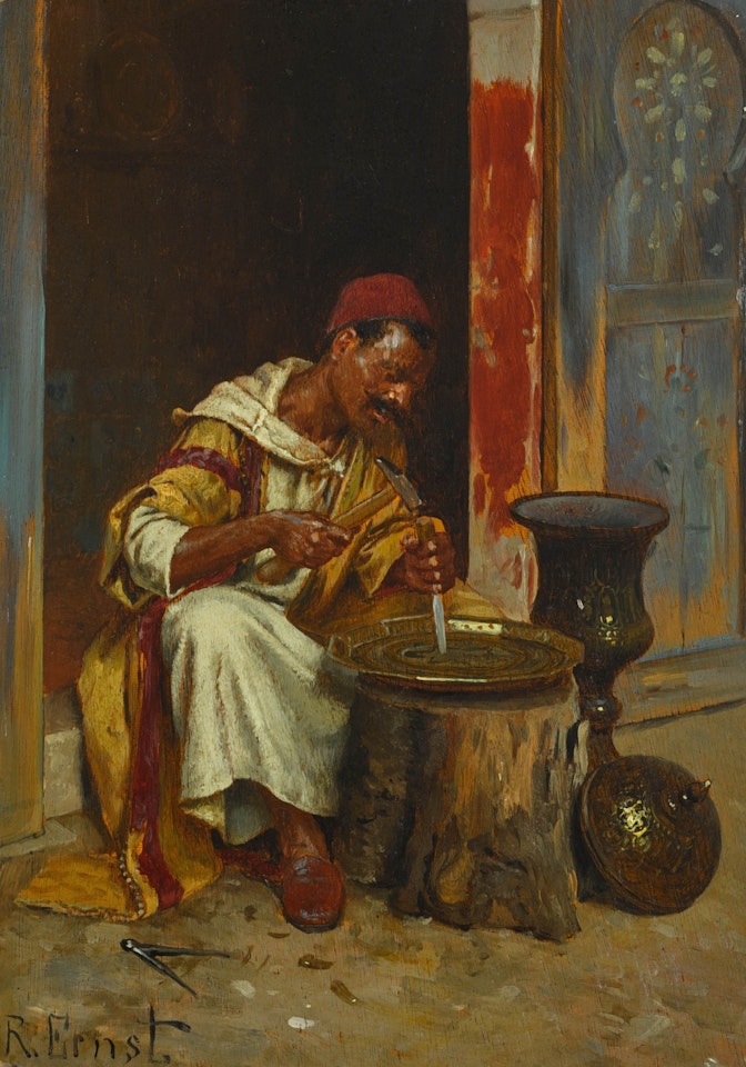 The Brass Worker by Rudolf Ernst