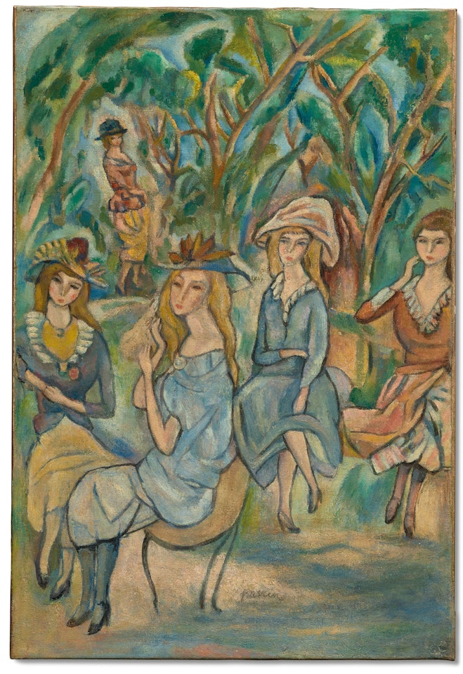 Les Femmes au parc by Jules Pascin