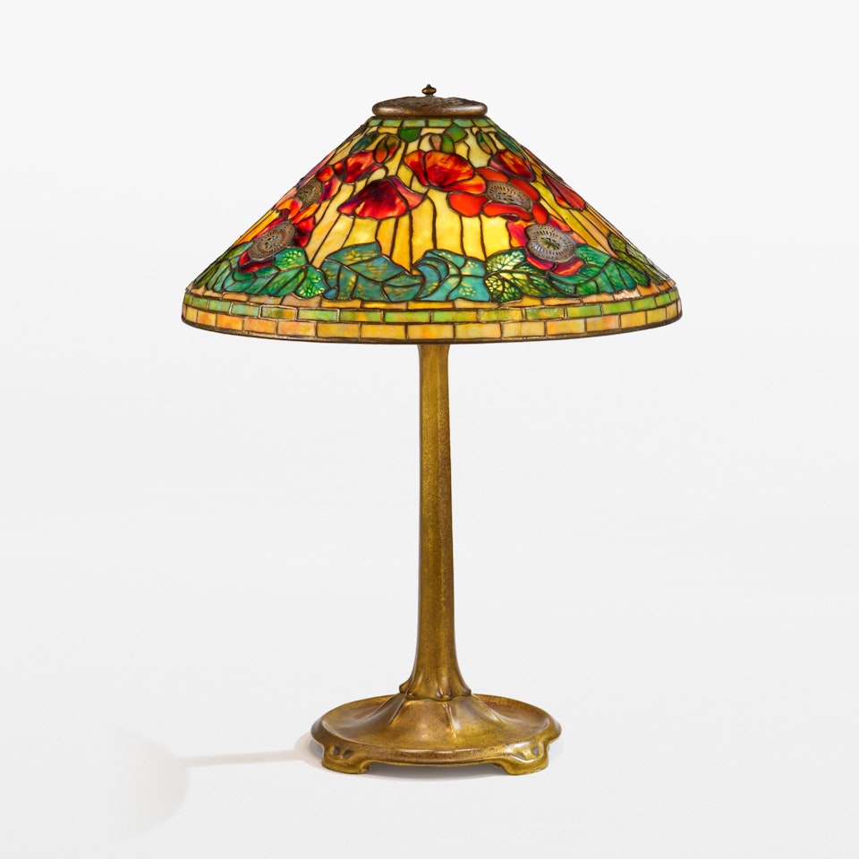 "Poppy" Table Lamp by Tiffany Studios