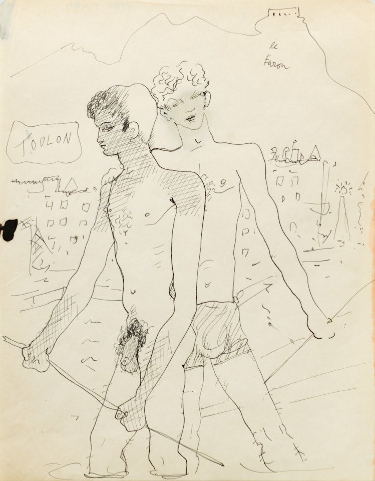 Deux jeunes hommes by Jean Cocteau