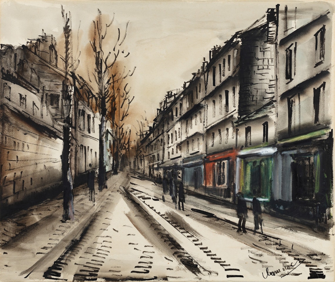 Scène de rue by Maurice de Vlaminck
