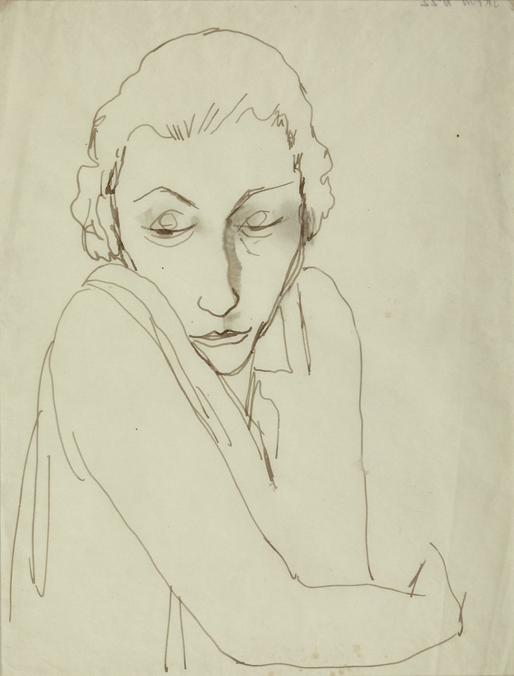 Portrait de Maria Lani - circa 1929 by Jean Cocteau