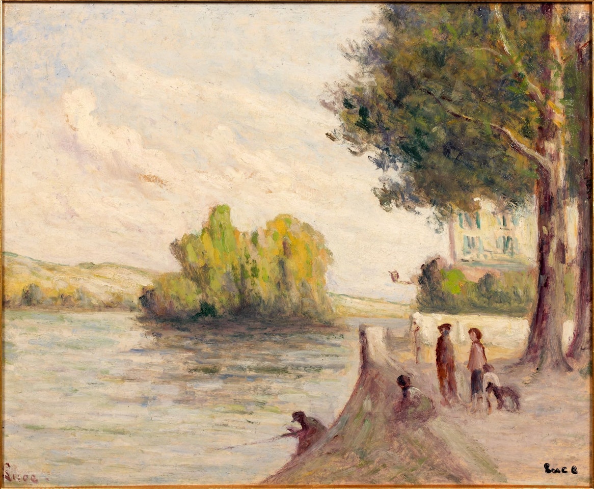 Les bords de la Seine près de Vernon - circa 1930 by Maximilien Luce