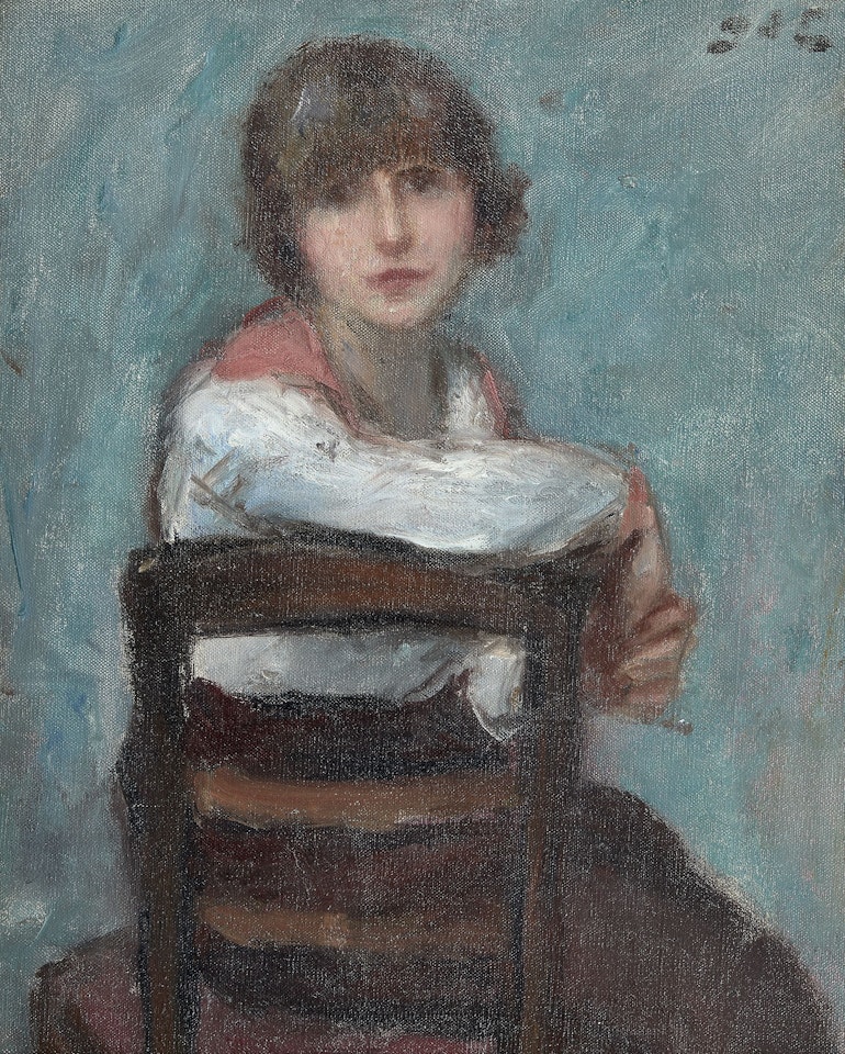 Jeune fille à la chaise by Georges d’Espagnat