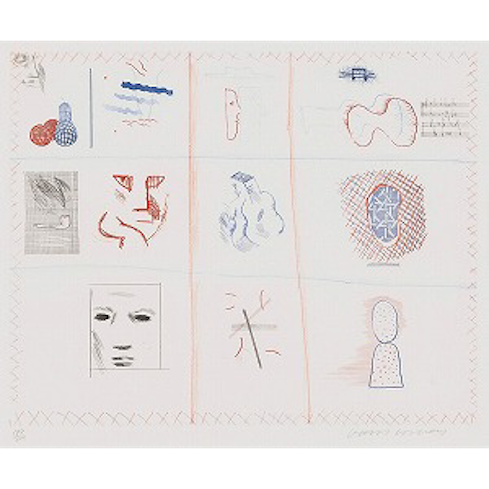 Franco-American Mail, pl.5 from The Blue Guitar (M.C.A.T. 182) by David Hockney