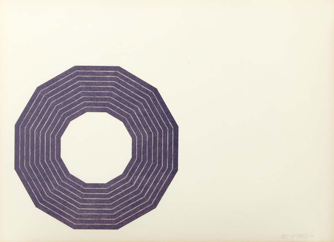 Kay Bearman, from Purple series (A. 64) by Frank Stella