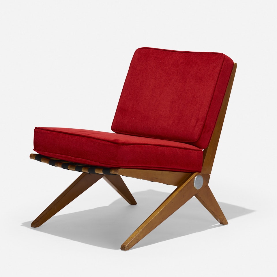 Scissor chair, model 92 by Pierre Jeanneret