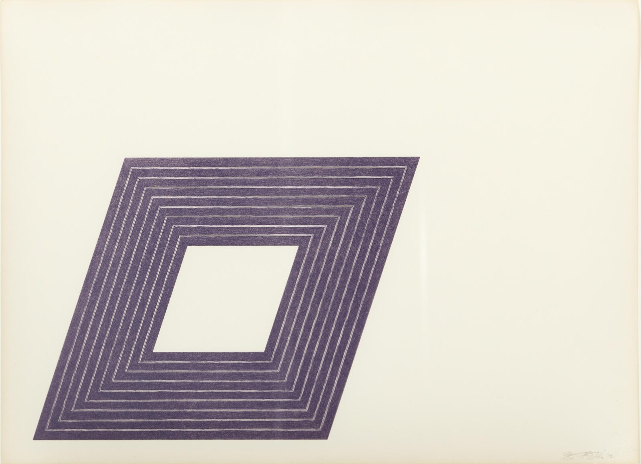 Carl Andre, from Purple series (A. 70) by Frank Stella