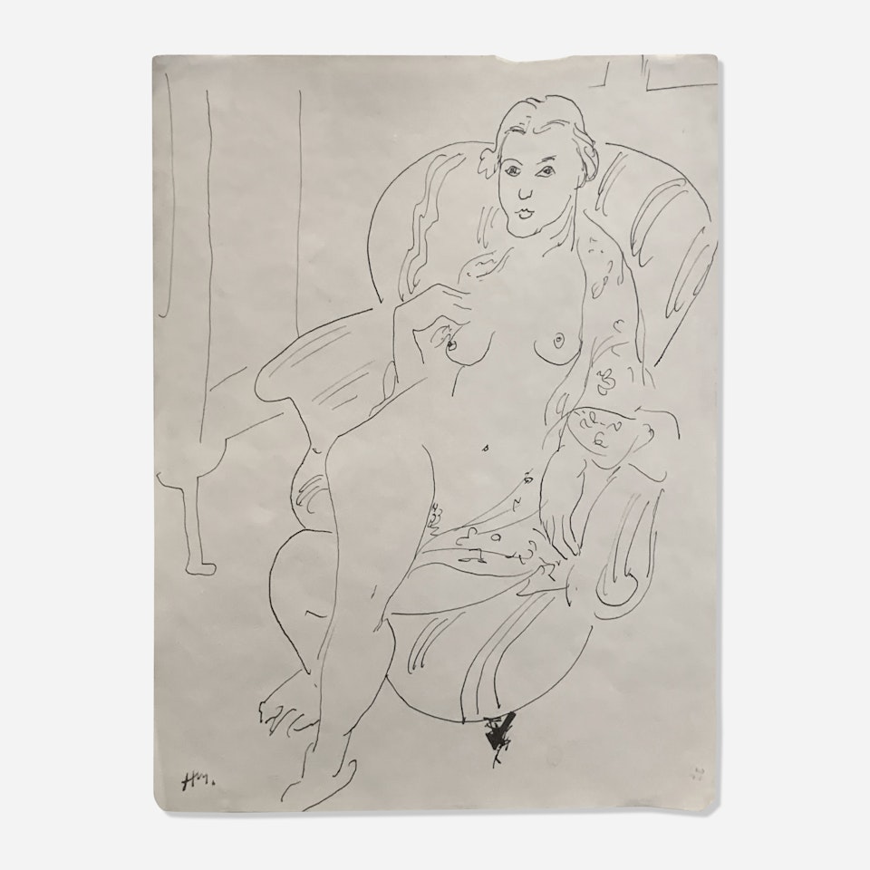 Femme Nue Assise Dans Un Fauteuil, c. 1926-27 by Henri Matisse