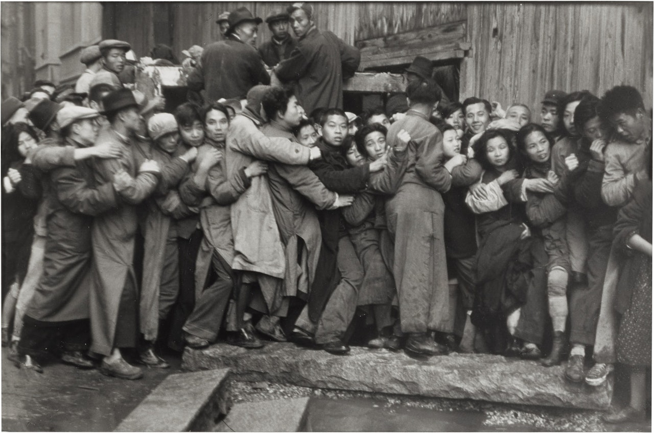 Sale of Gold in the last Days of Kuomintang, Shanghai, China by Henri Cartier-Bresson