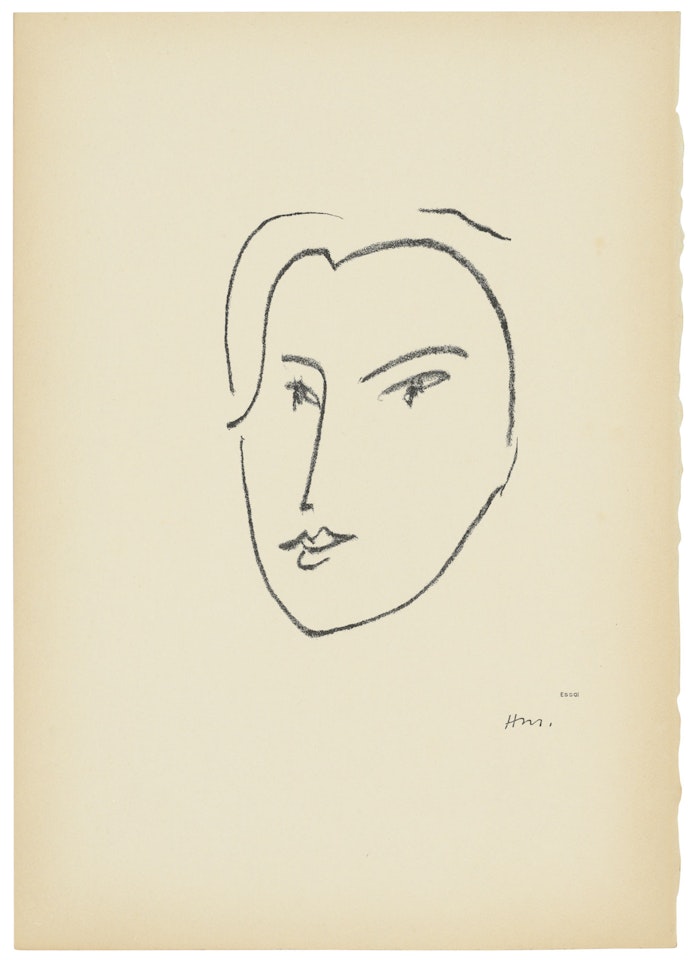 La longue mèche de cheveux, Katia by Henri Matisse