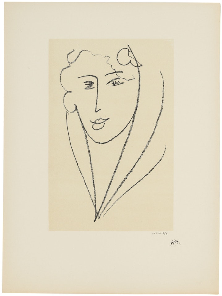 Jeune femme au foulard by Henri Matisse