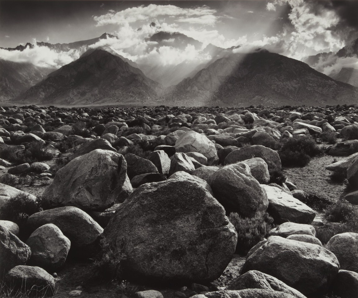 'Mount Williamson, Sierra Nevada from Manganar, California' by Ansel Adams