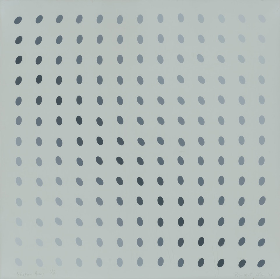 One Plate (B), from: Nineteen Greys by Bridget Riley