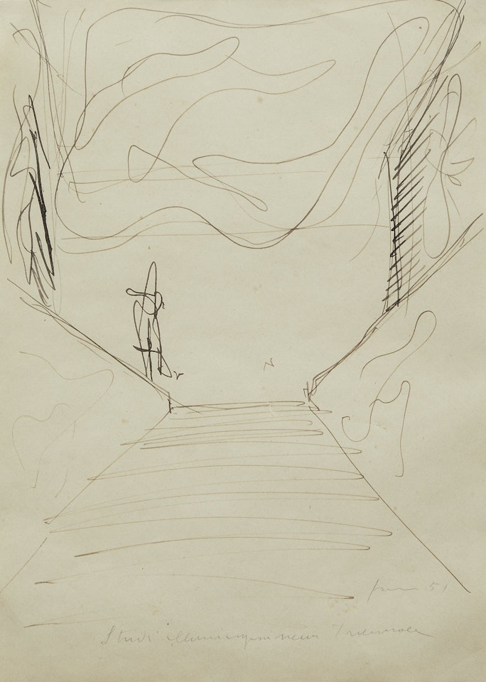 AMBIENTE SPAZIALE PER LA IX TRIENNALE DI MILANO - 1951 by Lucio Fontana