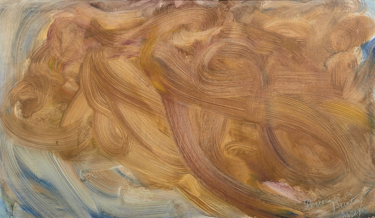 REVERENCES DE PRINTEMPS - 1964 by Jean Messagier