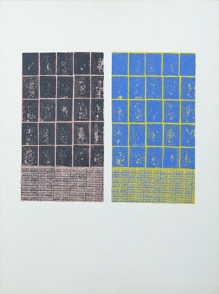 ECRITURE ET TAMPONS - 1990 by Louis Cane