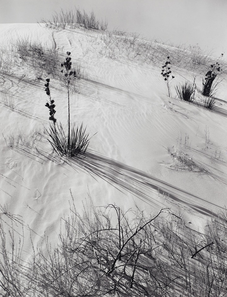 Dunes, Hazy Sun, White Sands National Monument, New Mexico, 1941 by Ansel Adams
