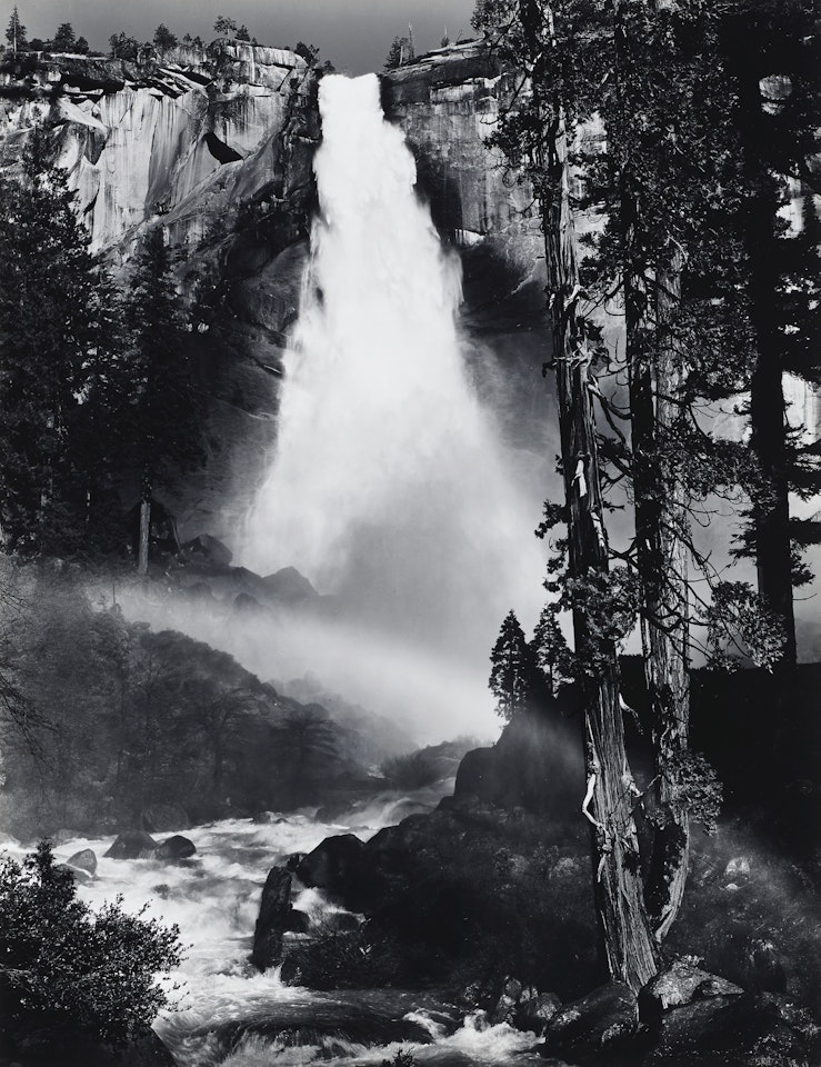 Nevada Falls, Yosemite National Park, California, (Rainbow), c. 1947 by Ansel Adams