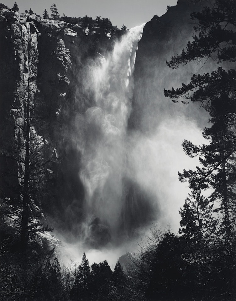 Bridal Veil Fall, Yosemite Valley, c. 1936 by Ansel Adams
