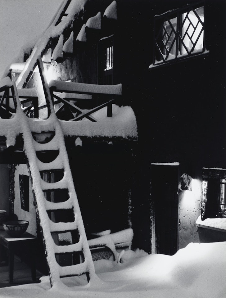 Patio, Witter Bynner Home, Santa Fe, New Mexico, c. 1928 by Ansel Adams