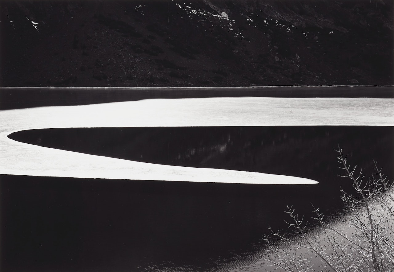 Ice on Ellery Lake, Sierra Nevada, California, c. 1959 by Ansel Adams