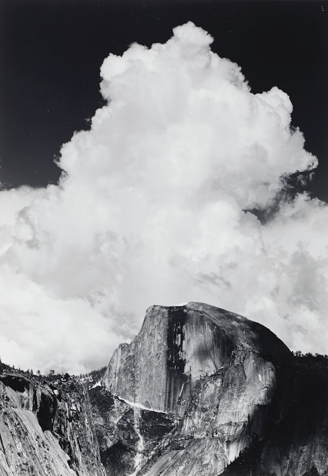 Half Dome, Thunder Cloud, Yosemite National Park, California, 1956 by Ansel Adams
