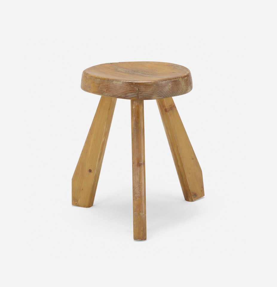 Stool from Les Arcs by Charlotte Perriand