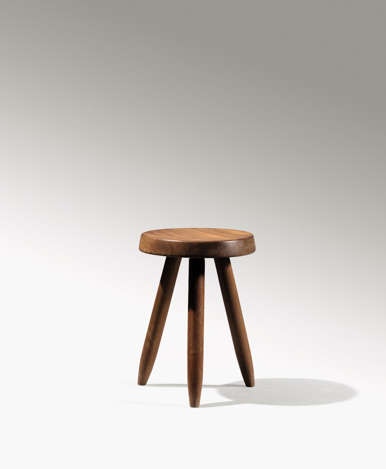 Berger high stool, designed in 1953 by Charlotte Perriand
