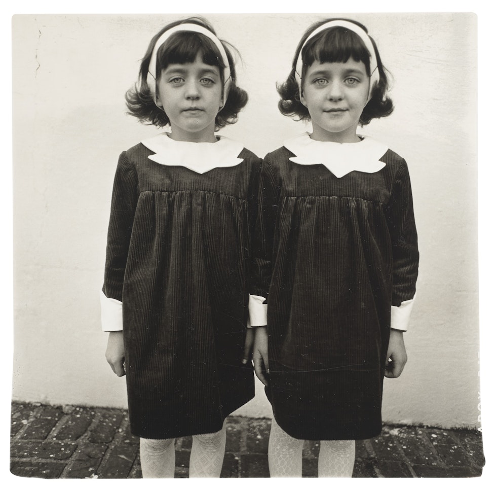 Identical twins, Roselle, NJ by Diane Arbus