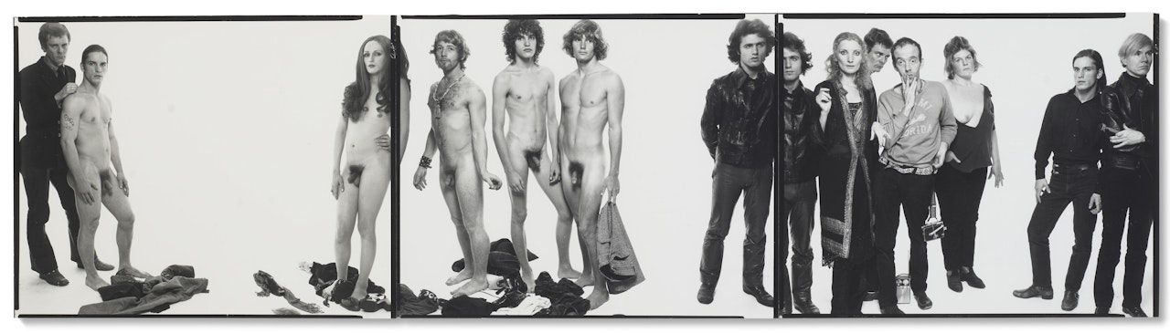 Andy Warhol and Members of the Factory, New York, October 30 by Richard Avedon
