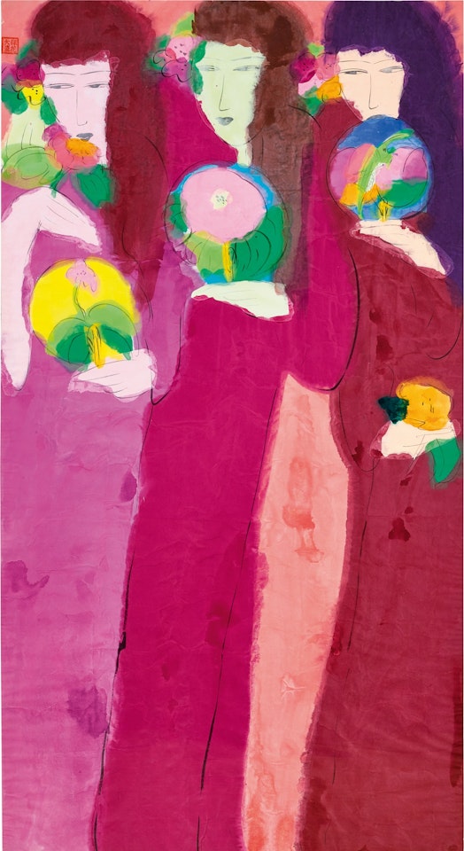 Three Geishas by Walasse Ting